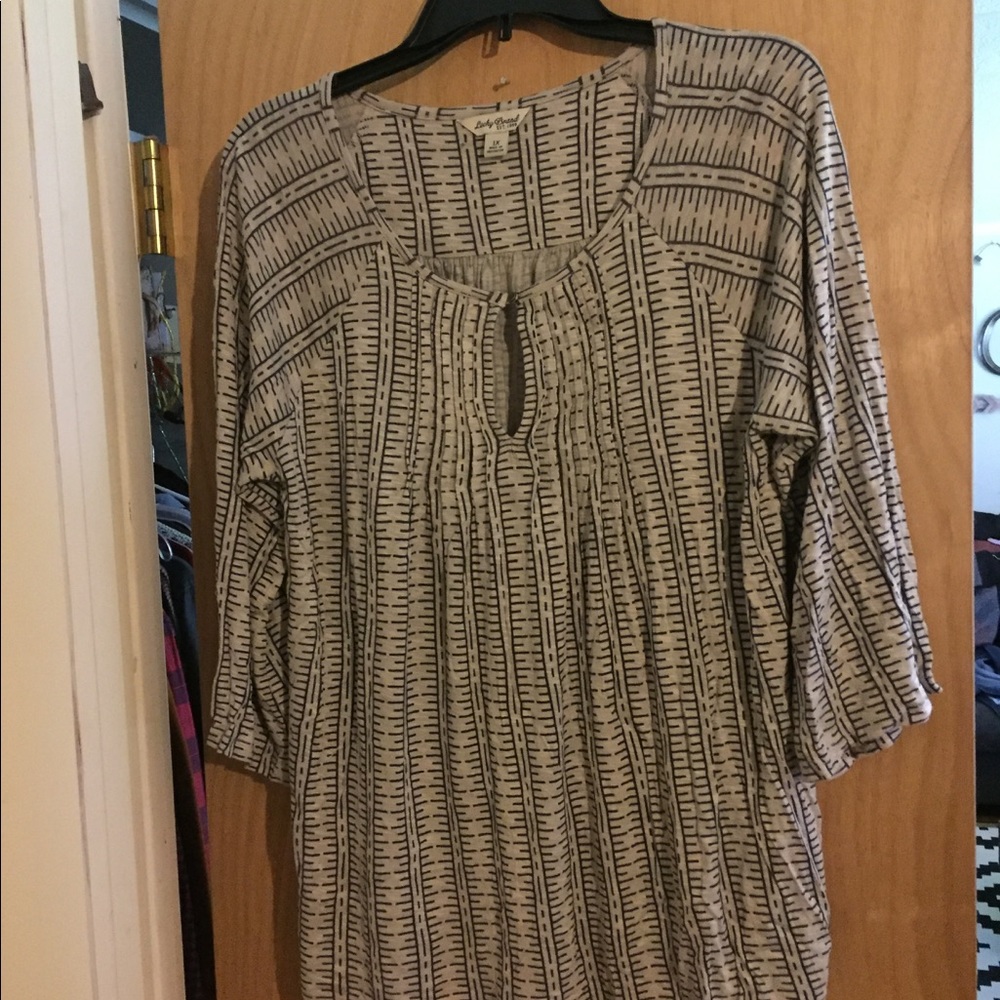 Lucky Brand 3/4 sleeve Top